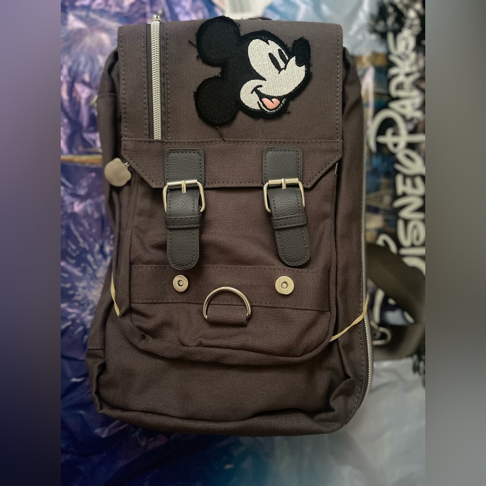 NWT Disney Parks Mickey Mouse Official Pin Trading Crossbody Bag